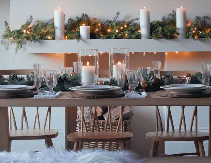 Decorações de Natal incríveis para sua mesa