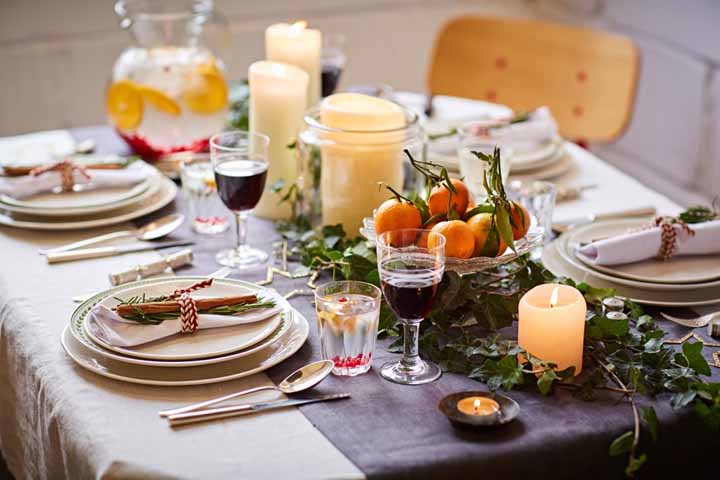 Decorações de Natal incríveis para sua mesa