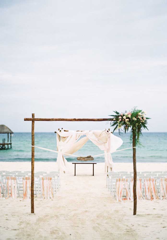 Casamento na areia: ideias e fotos para uma decoração inesquecível