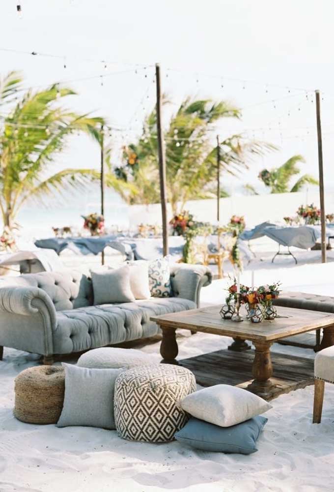 Casamento na areia: ideias e fotos para uma decoração inesquecível