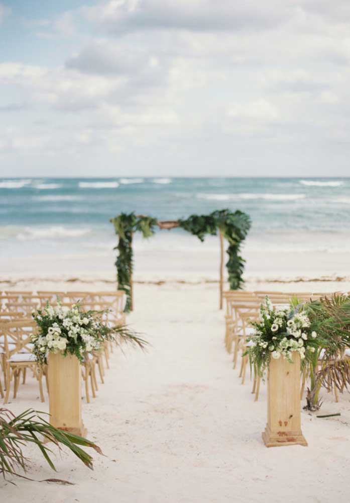 Casamento na areia: ideias e fotos para uma decoração inesquecível