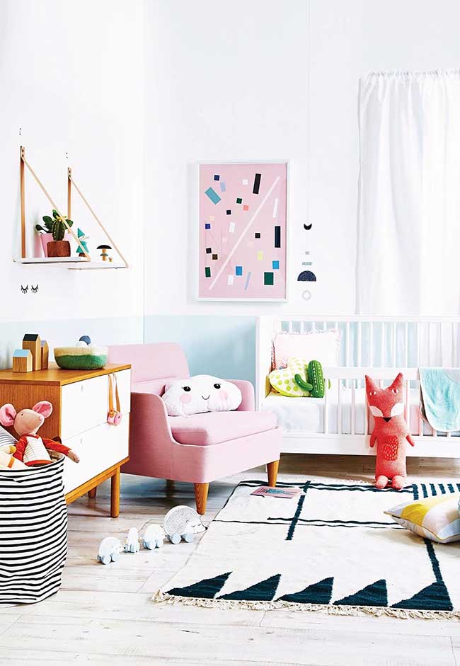 60 fotos inspiradoras para decorar o quarto de bebê menina com estilo