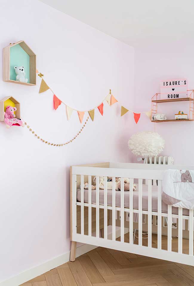 60 fotos inspiradoras para decorar o quarto de bebê menina com estilo