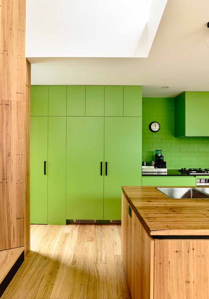 Ideias inspiradoras de decoração para sua cozinha verde