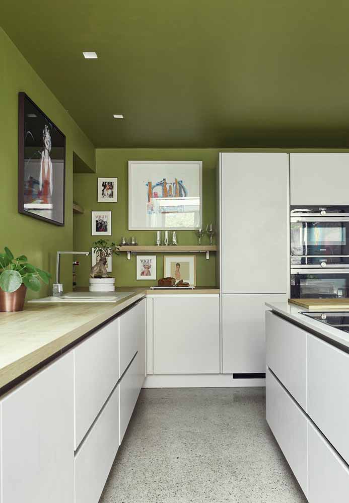 Ideias inspiradoras de decoração para sua cozinha verde