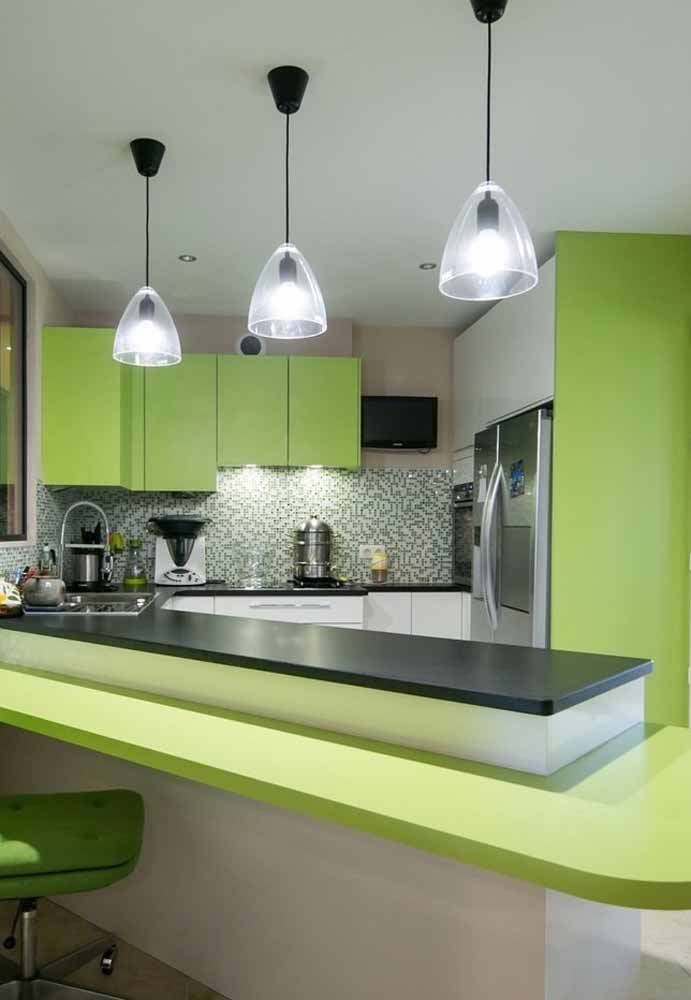 Ideias inspiradoras de decoração para sua cozinha verde