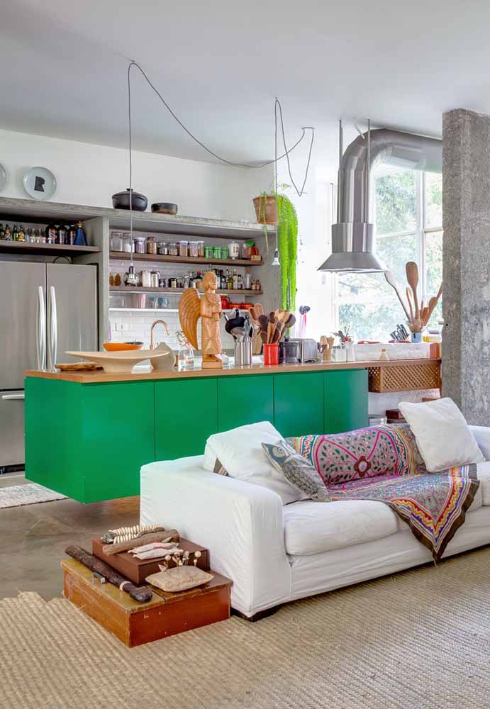 Ideias inspiradoras de decoração para sua cozinha verde