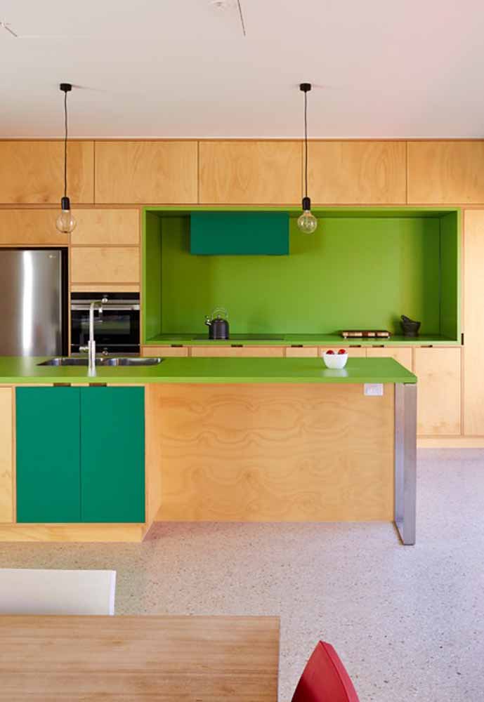 Ideias inspiradoras de decoração para sua cozinha verde