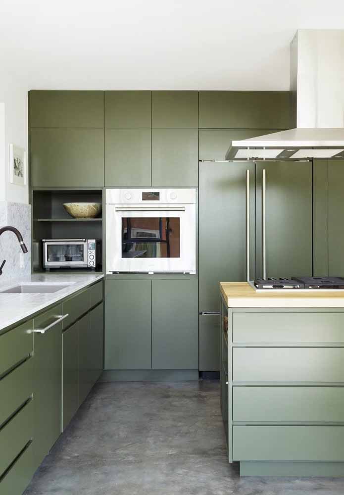 Ideias inspiradoras de decoração para sua cozinha verde