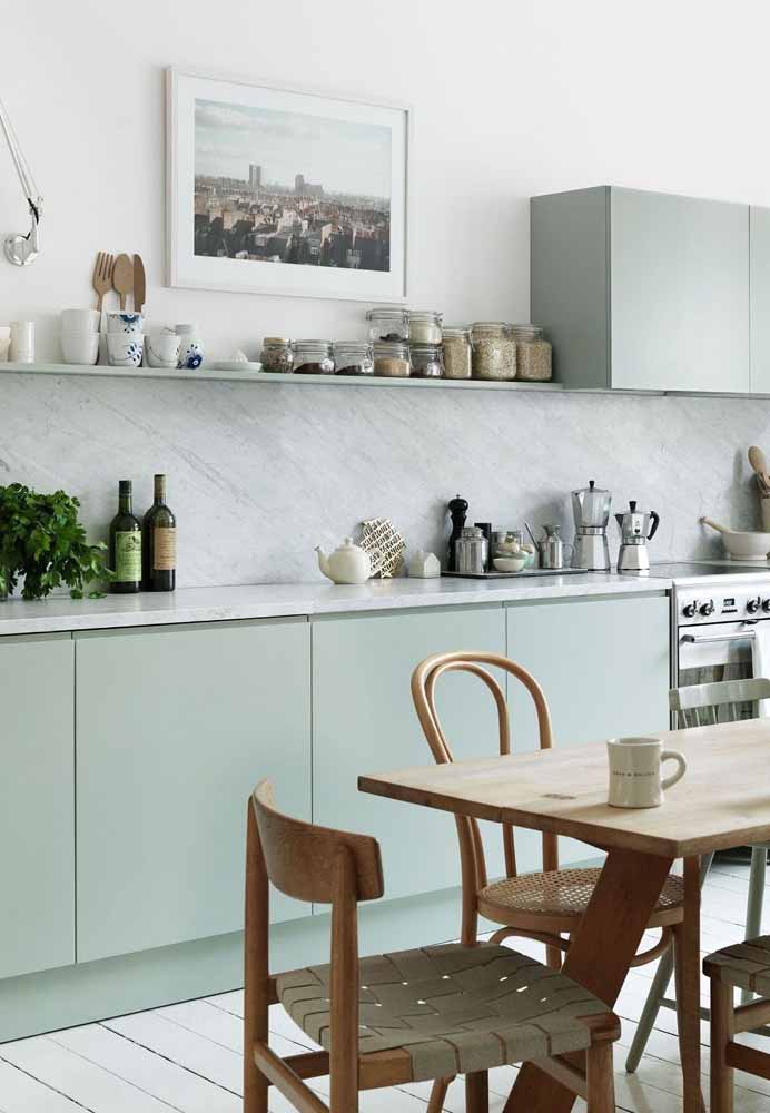 Ideias inspiradoras de decoração para sua cozinha verde