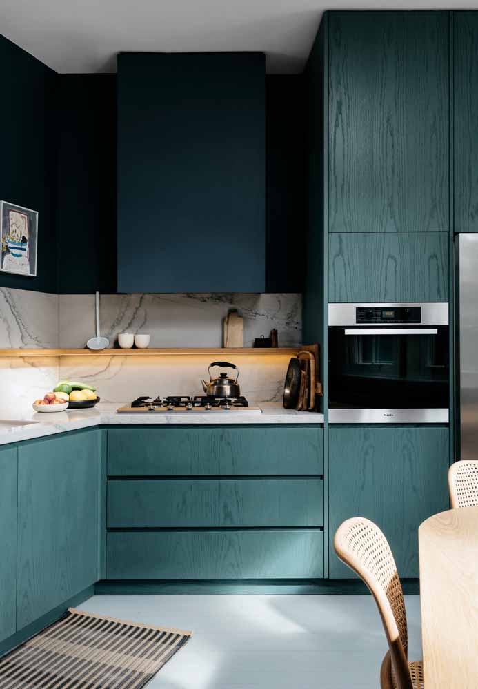 Ideias inspiradoras de decoração para sua cozinha verde