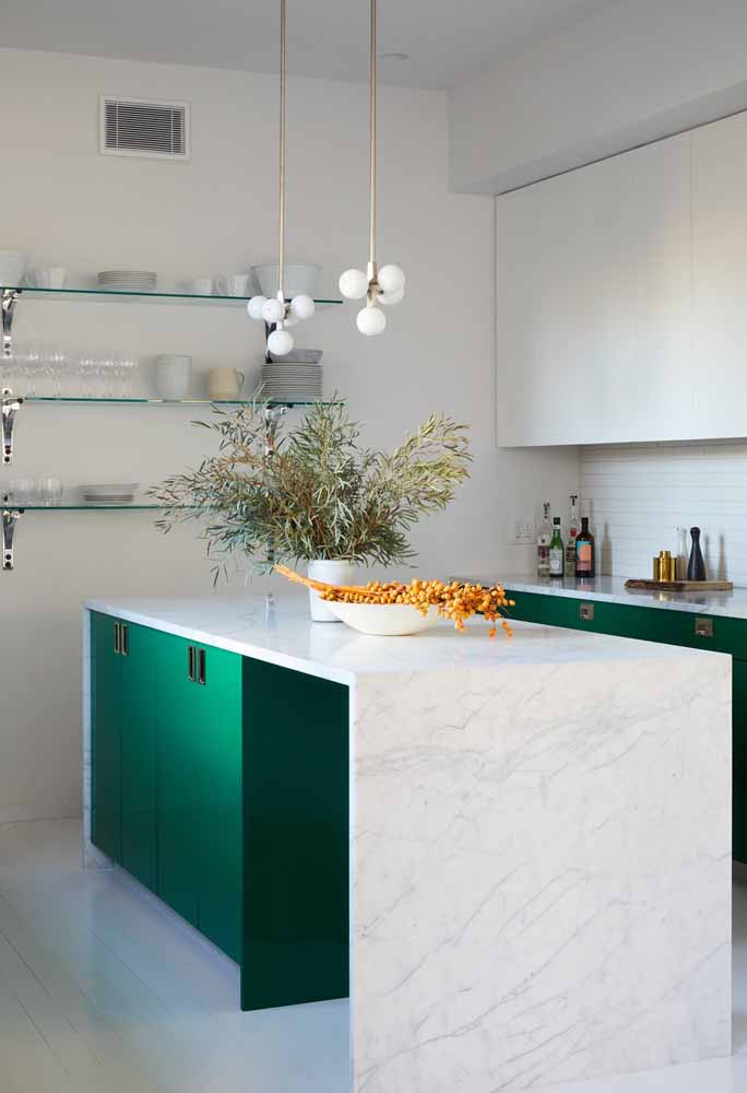 Ideias inspiradoras de decoração para sua cozinha verde