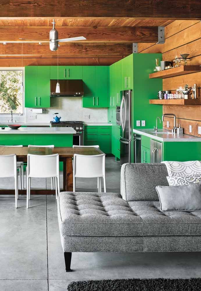 Ideias inspiradoras de decoração para sua cozinha verde