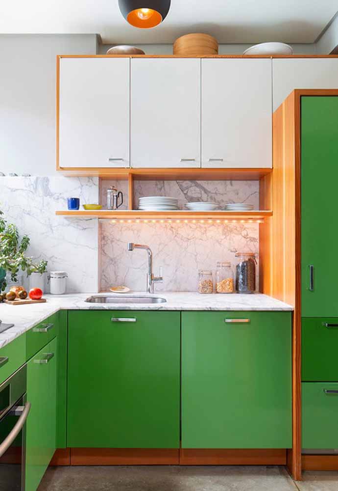 Ideias inspiradoras de decoração para sua cozinha verde