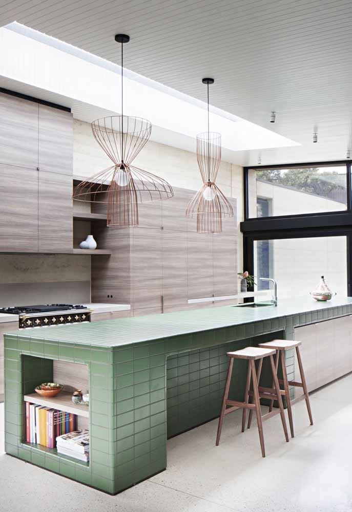 Ideias inspiradoras de decoração para sua cozinha verde