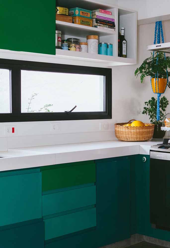 Ideias inspiradoras de decoração para sua cozinha verde