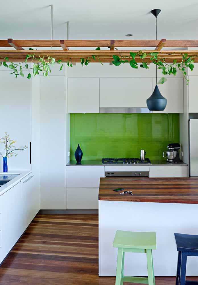 Ideias inspiradoras de decoração para sua cozinha verde