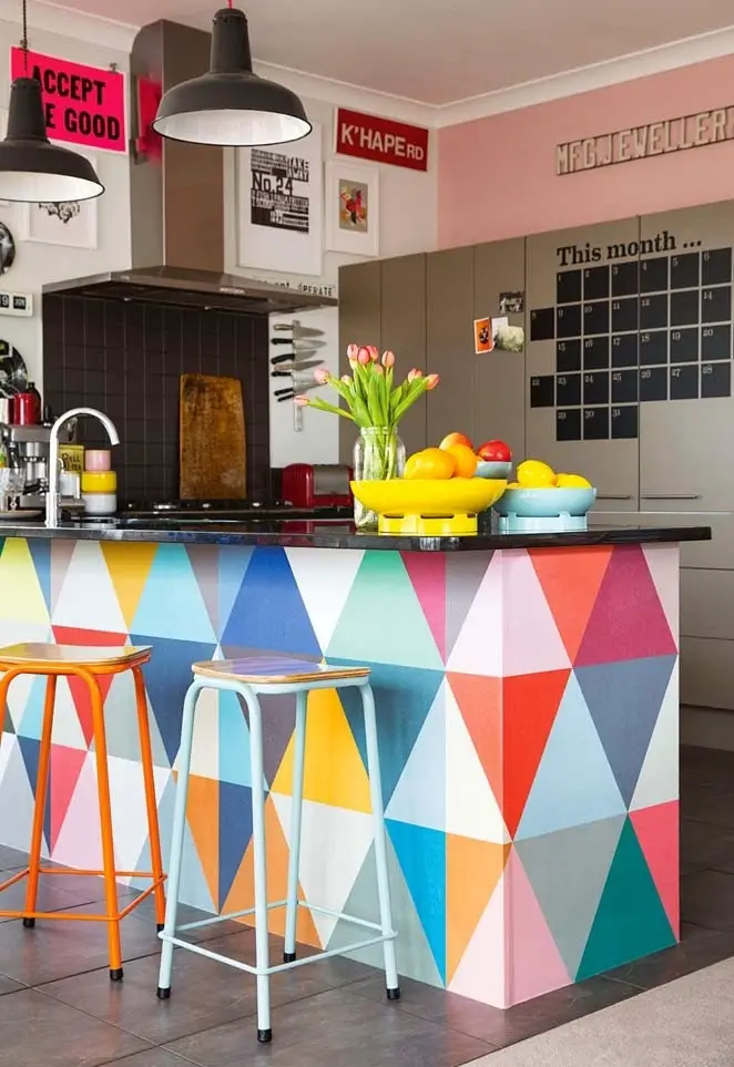 Cores vibrantes para sua cozinha - 65 ideias de decoração criativas para inspirar