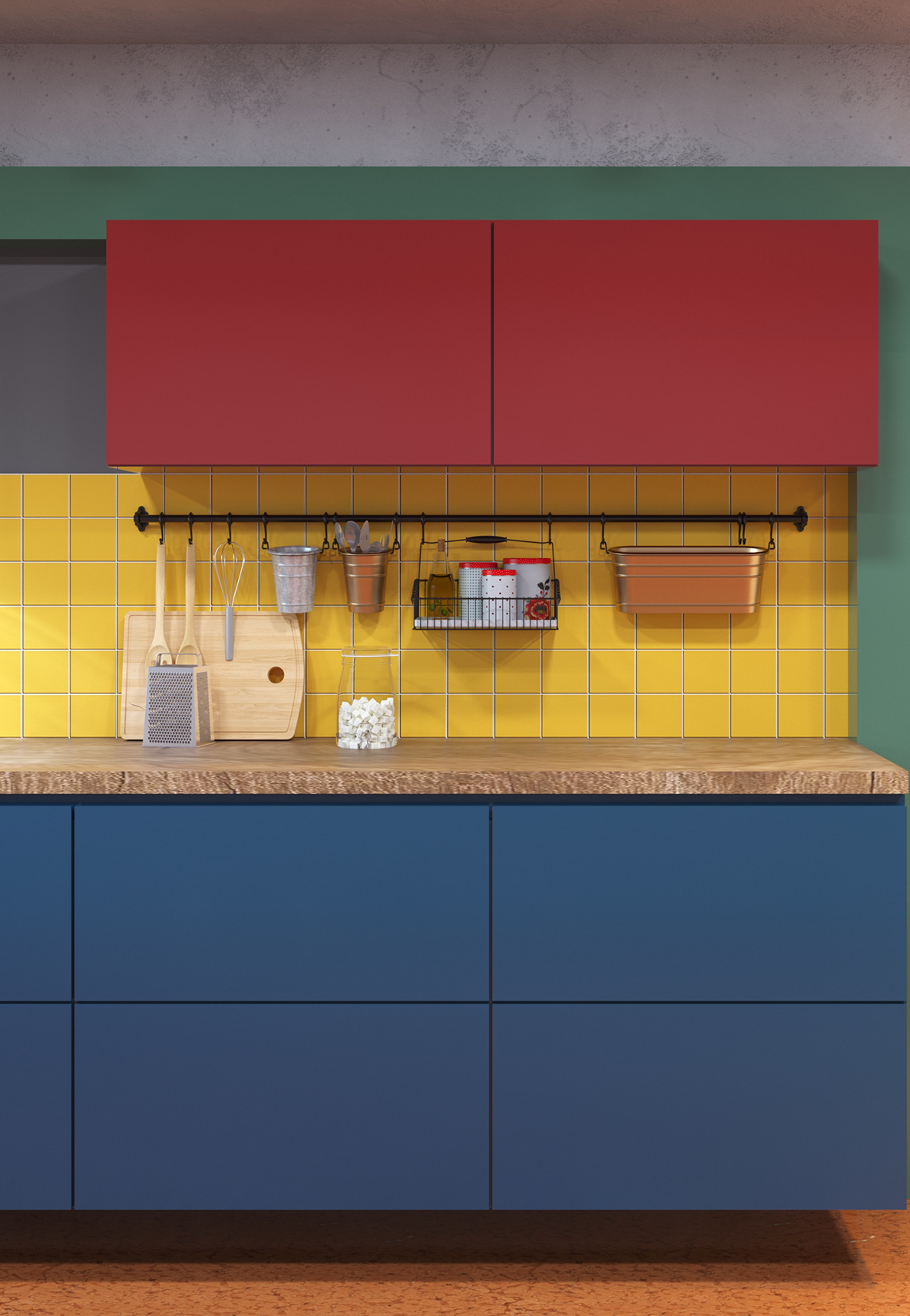 Cores vibrantes para sua cozinha - 65 ideias de decoração criativas para inspirar