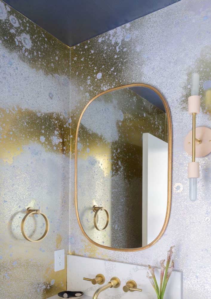 Transforme seu lavabo com papéis de parede elegantes