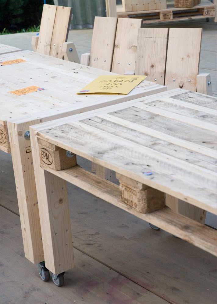 52 inspirações para construir sua mesa de pallet