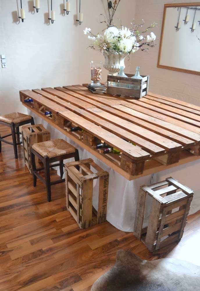 52 inspirações para construir sua mesa de pallet