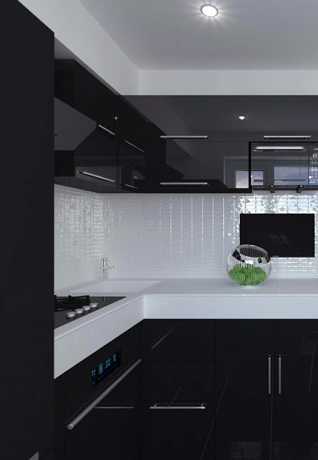 Inspire-se com projetos de cozinhas pretas elegantes