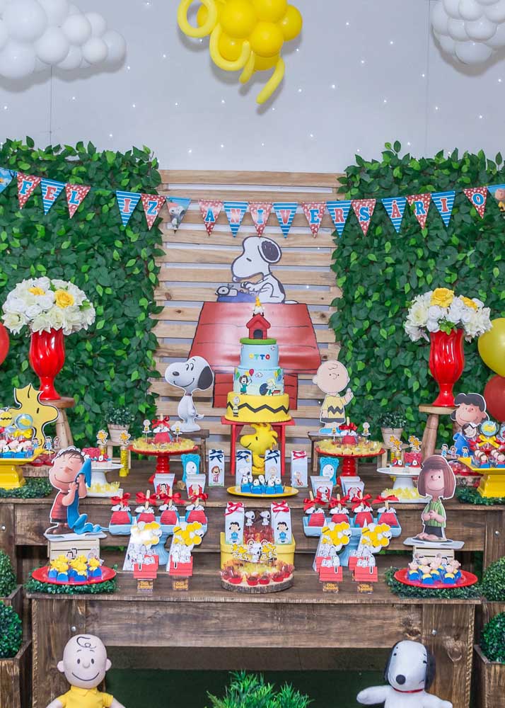 Festa Snoopy incrível: decorações criativas, menu delicioso e dicas para uma festa divertida com o cachorrinho mais fofo